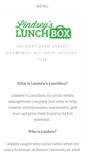 Mobile Screenshot of lindseyslunchbox.com
