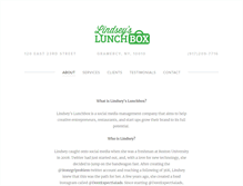 Tablet Screenshot of lindseyslunchbox.com